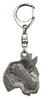 Bull Terrier, Bully II - Silver-plated Key Ring with a Dog In a Gift Box, Handbag Decoration, Backpack Pendant by Art-Dog Brand