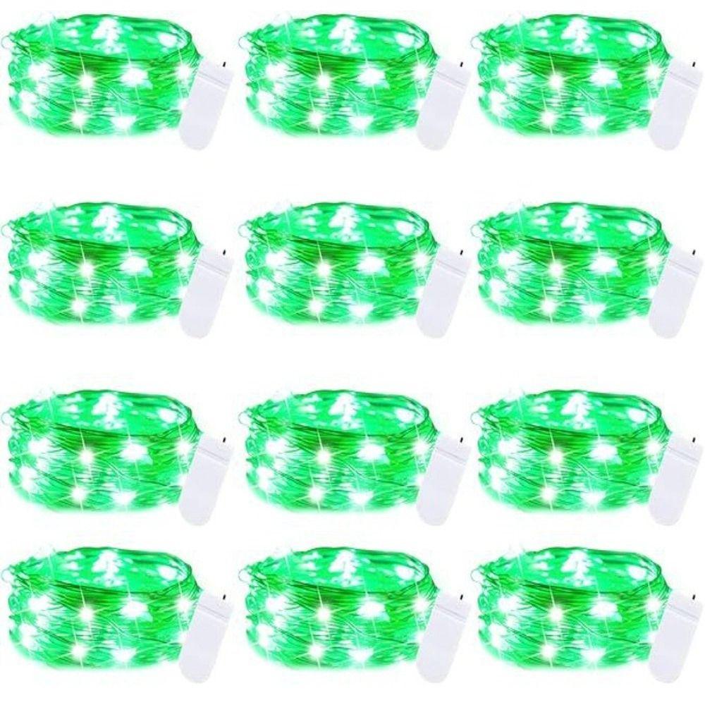 12 Packs 2M Copper Wire String Lights Waterproof Festival Decorative Light  Indoor Room