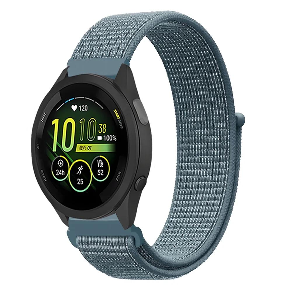 Плетеный нейлоновый ремешок-петля 20 мм 22 мм для Garmin Forerunner 165 55 965 265 255 955 Venu 3 Браслет Garmin Active/Vivoactive 5