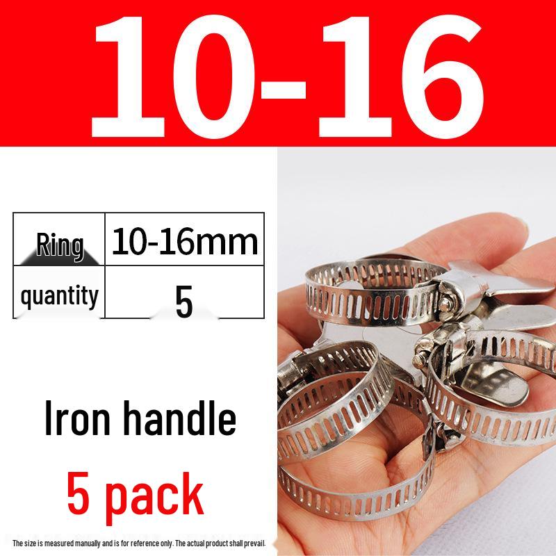 Хомут из нержавеющей стали, лента с ручной затяжкой для водопроводных и воздушных труб