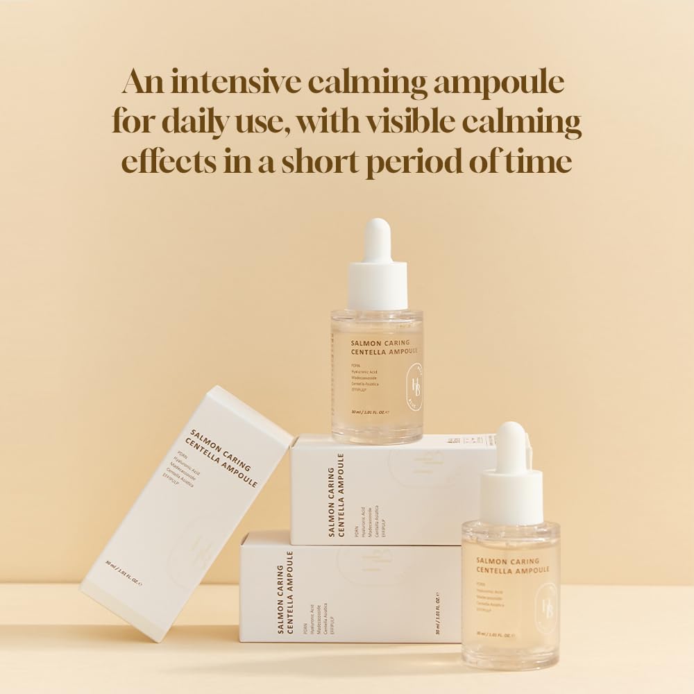 HEVEBLUE Salmon Caring Centella Ampoule 30 мл