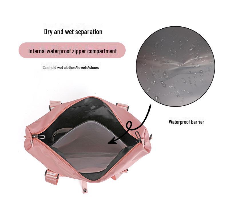 Нейлоновая дорожная сумка большой вместимости: Сумка для беременных и любителей йоги с защитой от брызг и разделением сухого и влажного воздуха