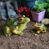 Frogs Statue WIth Amazing Collectible Cute Figurine Statue Decorations Table Sculpture
