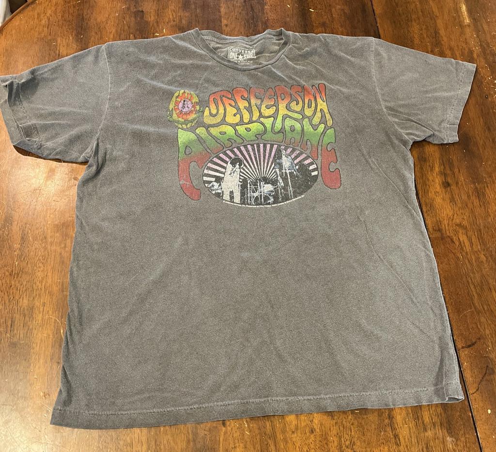Jefferson Airplane T-Shirt Chacoal Color Reprint Gift Fan Shirt AN55252