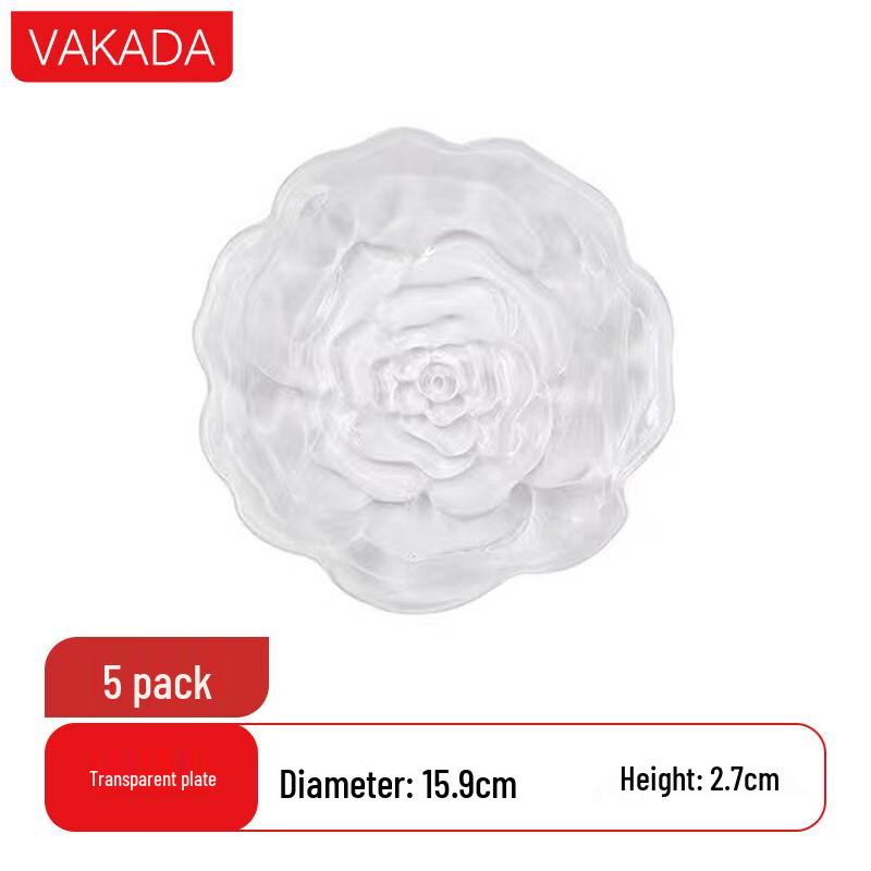 VAKADA Glass Dessert & Breakfast Serving Set