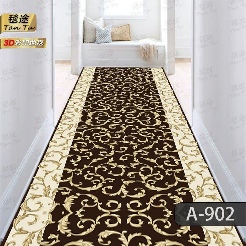 Luxury Corridor Runner Carpet Long Strip Rug for Hallway Living Room Home Aisle Floor Mat Entryway Decor