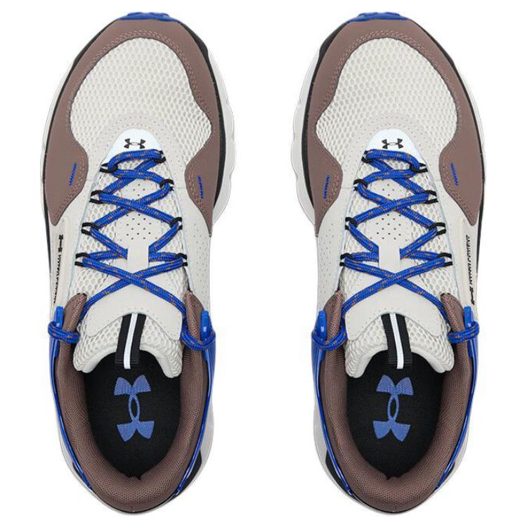 Under Armour Summit Износостойкие Низкие повседневные кроссовки Мужские Белые Коричневые Синие Кроссовки 3028345-110