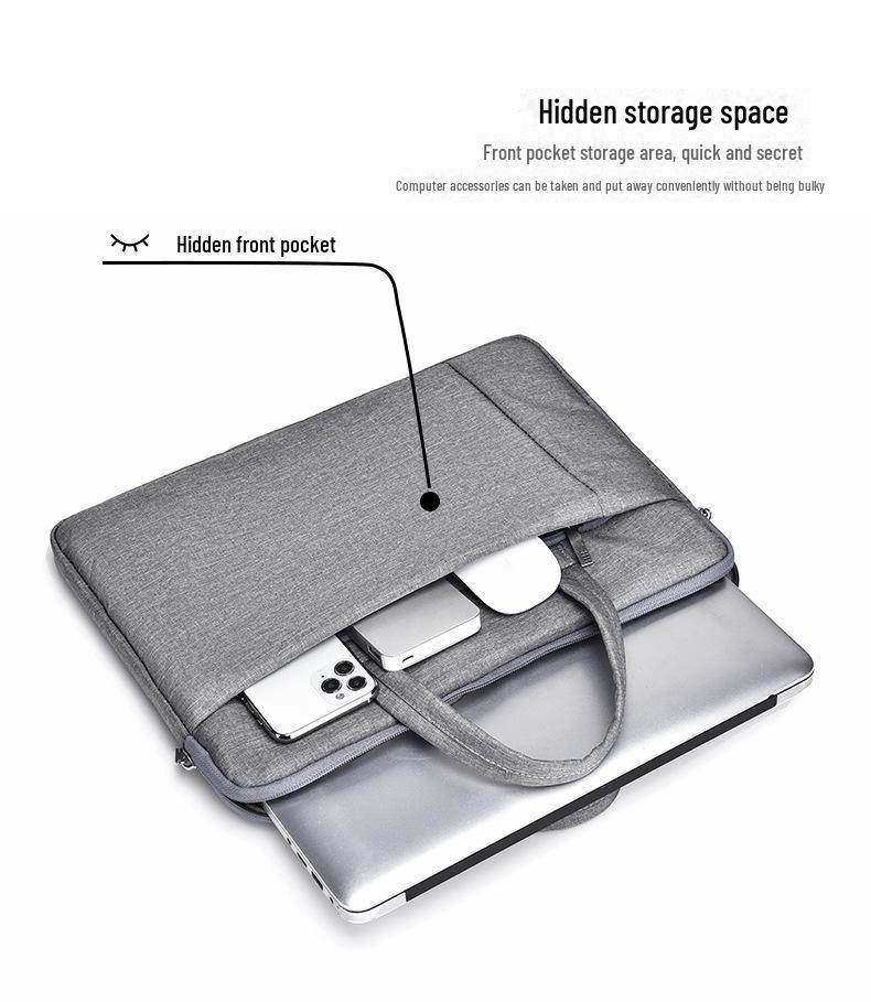 15.6" Laptop Bag: Simple Business Handbag & Briefcase with Custom Logo Option