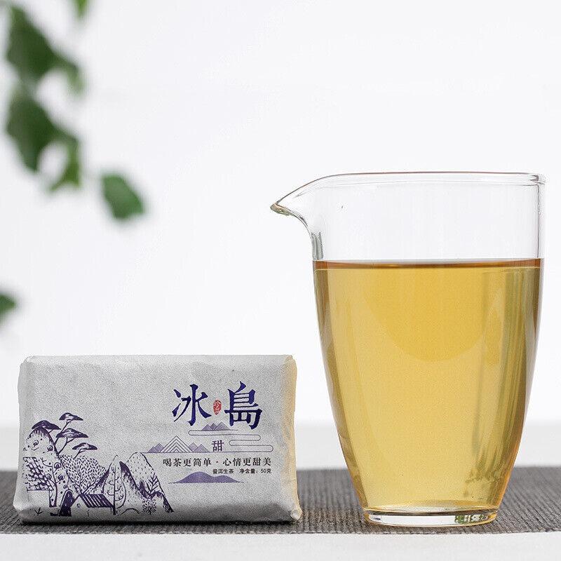 Исландский сладкий пуэр из старого дерева, сырой чай, кирпич, 50 г, чай Юньнань пуэр