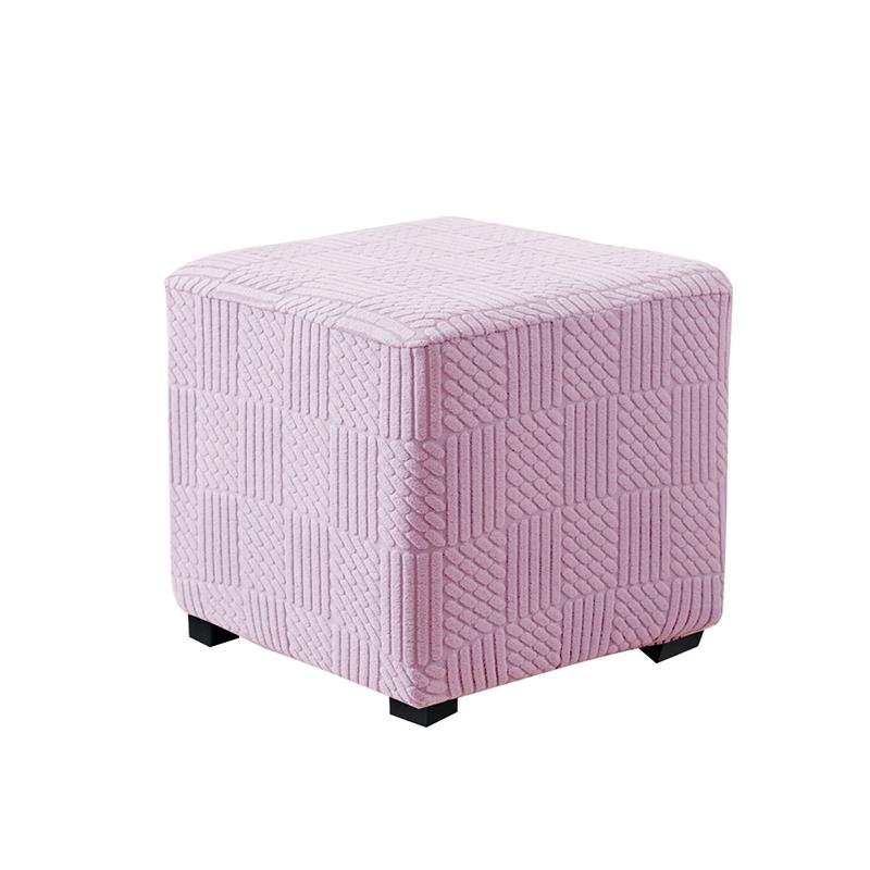 Square Stool Cover Elastic All-inclusive Ottoman Cover Dust-proof Washable Low Stool Sofa Pedal Cover Furniture Protective Cover
