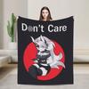 Helluva Boss Loona Flannel Blankets  Warm Throw Blanket for Living Room Airplane Travel Graphic Bedspread Sofa Bed Cover