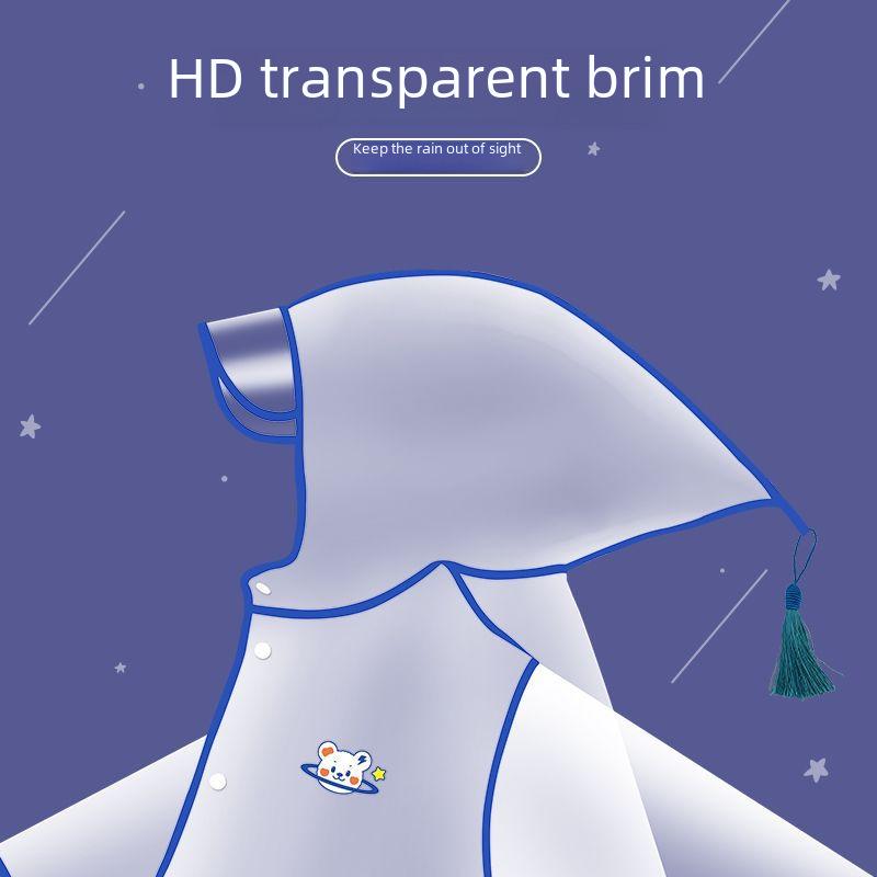 Мультяшный плащ для детей: Утолщенный, водонепроницаемый для мальчиков и девочек в детском саду и начальной школе