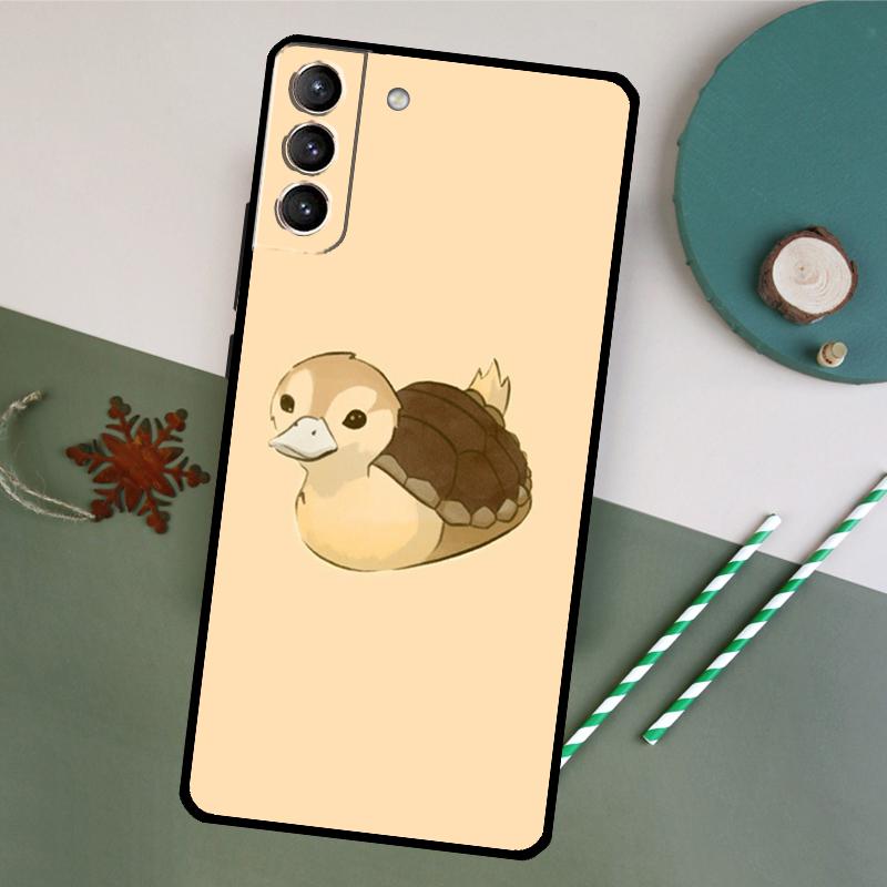 Милый Мультяшный Утенок Чехол для Телефона для Samsung Galaxy S26 S23 Ultra S20 S21 S22 S24 S25 Plus S10 S25 FE Задняя Крышка
