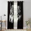 Волк животное черно-белые роскошные шторы для гостиной оконные шторы для спальни домашний декор