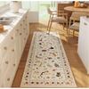 Boho Cat Runner Rug, Cute Non-Slip Washable Kitchen Mat, Bohemian Hallway Carpet for Home Decor