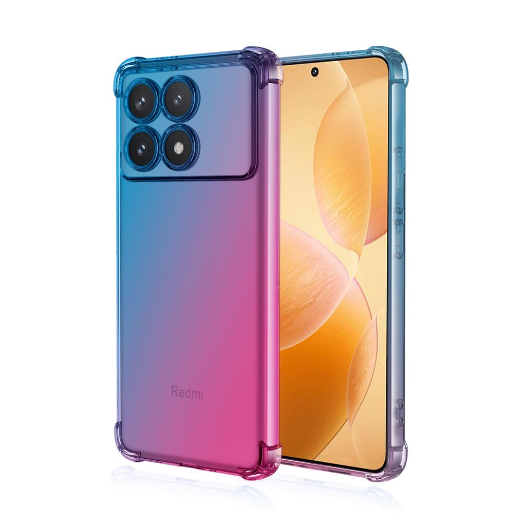 Прозрачный милый градиентный чехол для телефона, тонкий, устойчивый к царапинам, гибкий чехол из ТПУ, противоударный защитный чехол для Xiaomi Poco C31 F2 Pro F3 GT F4 F6 M5s X3 NFC