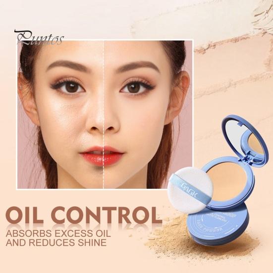 10 г матовая прессованная пудра с контролем жирности, натуральная, долговечная, водостойкая, без блеска, легкая, для женщин и девочек, для макияжа, для маскировки лица, пудра