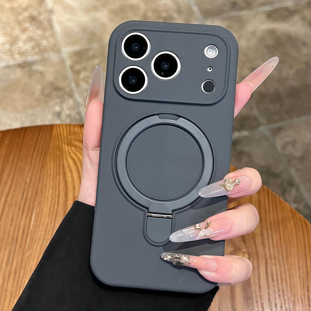Жидкий силиконовый магнитный держатель Чехол для For Iphone 17 Air 16 1 14 13 12 11 Pro Max Plus Защита камеры Ударопрочный чехол