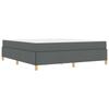 Bed Frame with Mattress Dark Grey 180 x 200 cm Fabric
