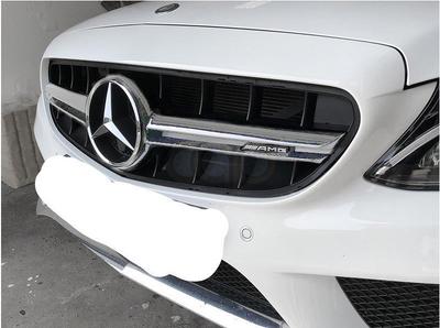 Передняя решетка C63-design 2018-2025, с камерой для Mercedes C-сlass W205