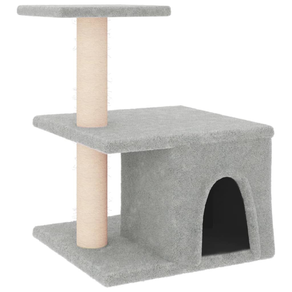 Scratching Post with Sisal Scratching Posts Light Grey 48 cm