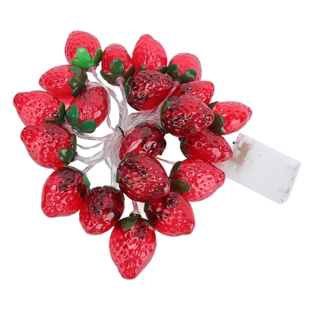 9.8 фута 20 светодиодов Фруктовая гирлянда на батарейках Клубничная лампа Гирлянды для Рождественских вечеринок