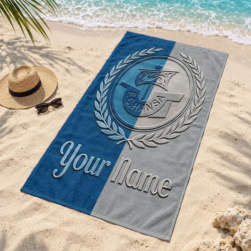 FC Hansa Rostock Custom Name Beach towels also serve as bath towels summer essential a musthave for the outdoors the beach and the pool