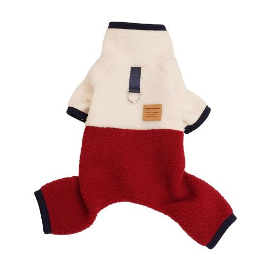 Комбинезон для домашних животных, зимний комбинезон для милой собаки, цветной комбинезон с четырьмя ногами, удобный теплый комбинезон для кошек, одежда для домашних животных