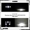 5x7 Square Truck & Motorcycle Headlights for JEEP, 6x7 Inch Square Car Headlights