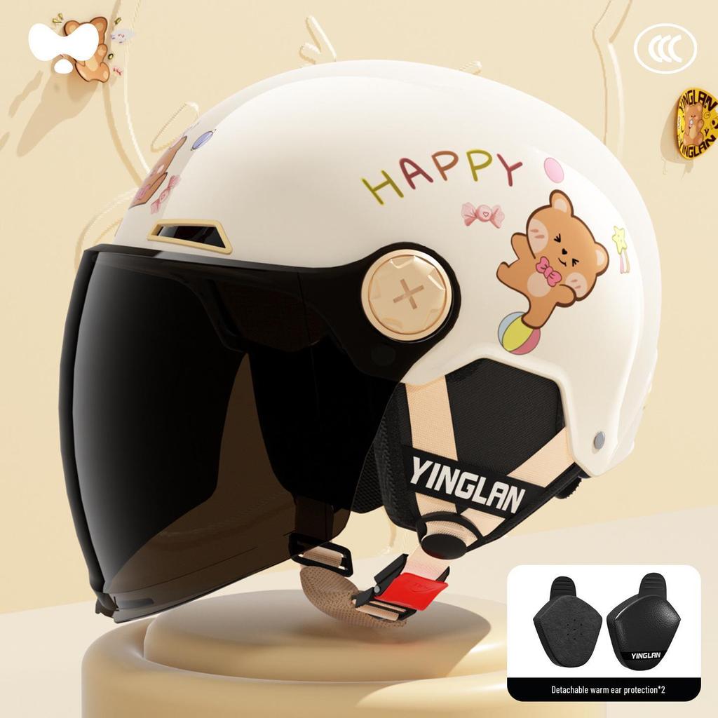 3C Certified Kids' Electric Scooter Helmet - Cute, Safe, Warm for Autumn/Winter