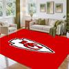 Ковер из кристаллического велюра с дизайном Kansas City Chiefs, мягкий декоративный коврик для спальни, прихожей