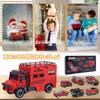 Funk Doggie Car Toy Fire Truck Toy Fire Engine Construction Vehicle Model Car Includes Sound Catapult Type Rail Fire Series Refracting Ladder Truck
