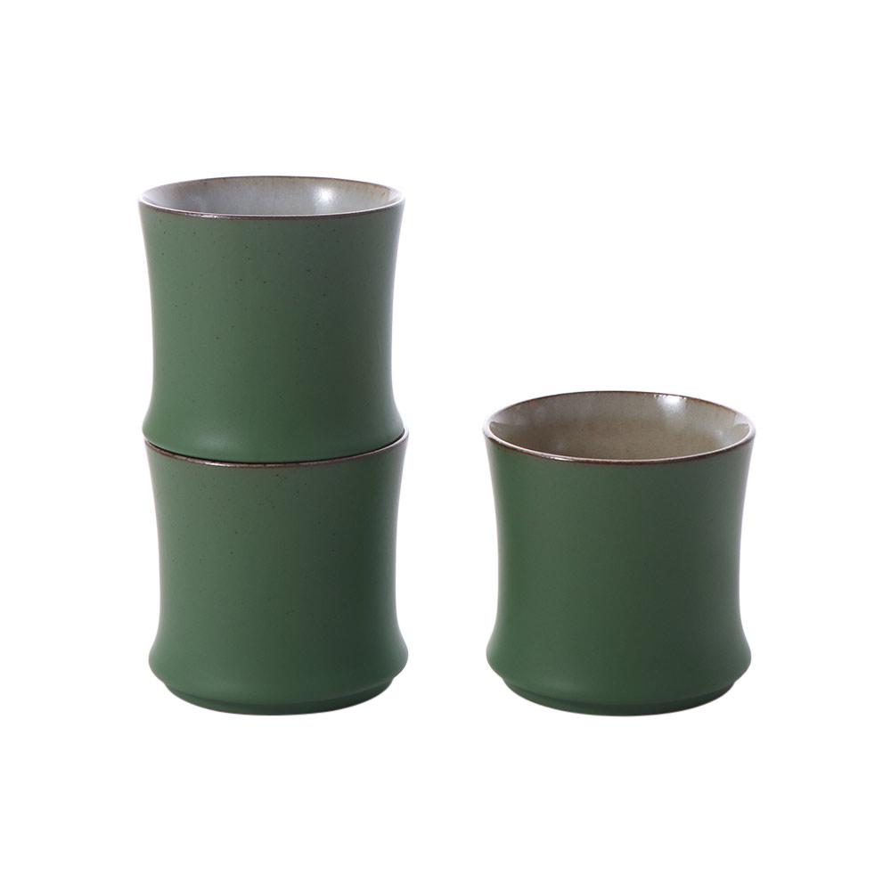 3pcs Simulation Bamboo Joint Tea Cup 90 Ml Teaware Mugs Creative Kung Fu Tea Cup  Tea Room