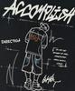 BUNKERBUSTER Футболка с коротким рукавом Accomplish Drawing Mq2Tu246_Угольный
