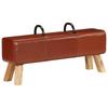 Gymnastics Bench Turnbock Design Brown 110 Cm Genuine Leather