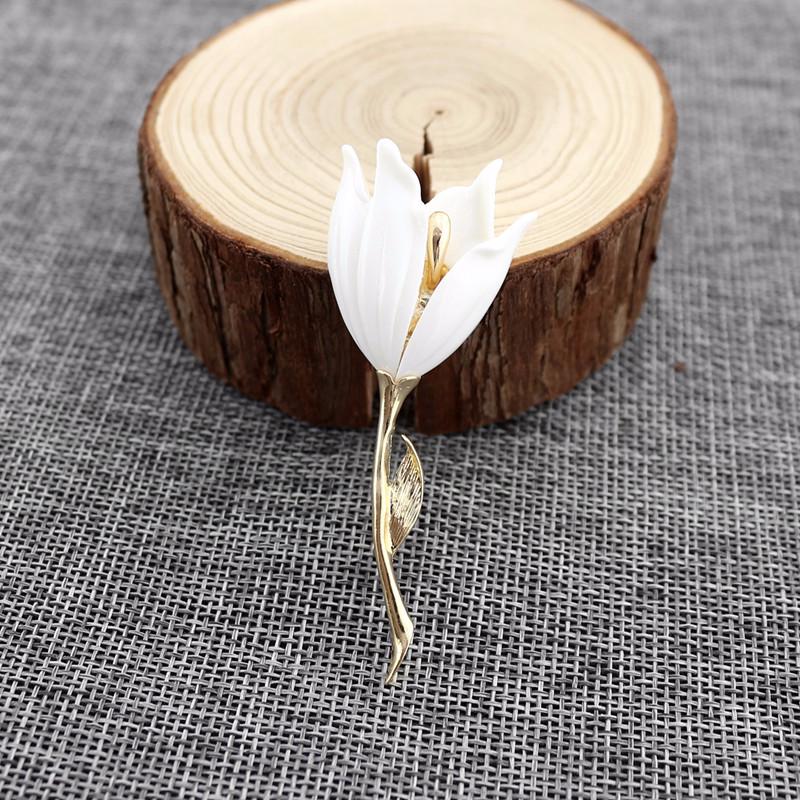 Новые Модные Аксессуары Девушка в Евроамериканском Стиле Великолепная Цветочная Брошь День Рождения