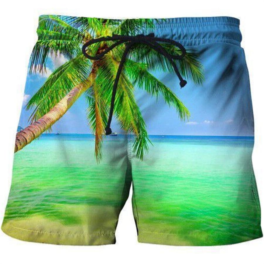 Men Shorts Summer 3D Printed Casual Ordinary Youth Beach Short Pants Spring Little Stretch Short Trousers