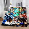 Japanese portable Dragon Cartoon Ball flannelette lightweight thin sheet sofa cover family office casual warm throw blanket.
