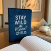 Dark Blue Velvet Notebook – 80 pages – Stay Wild Moon Child