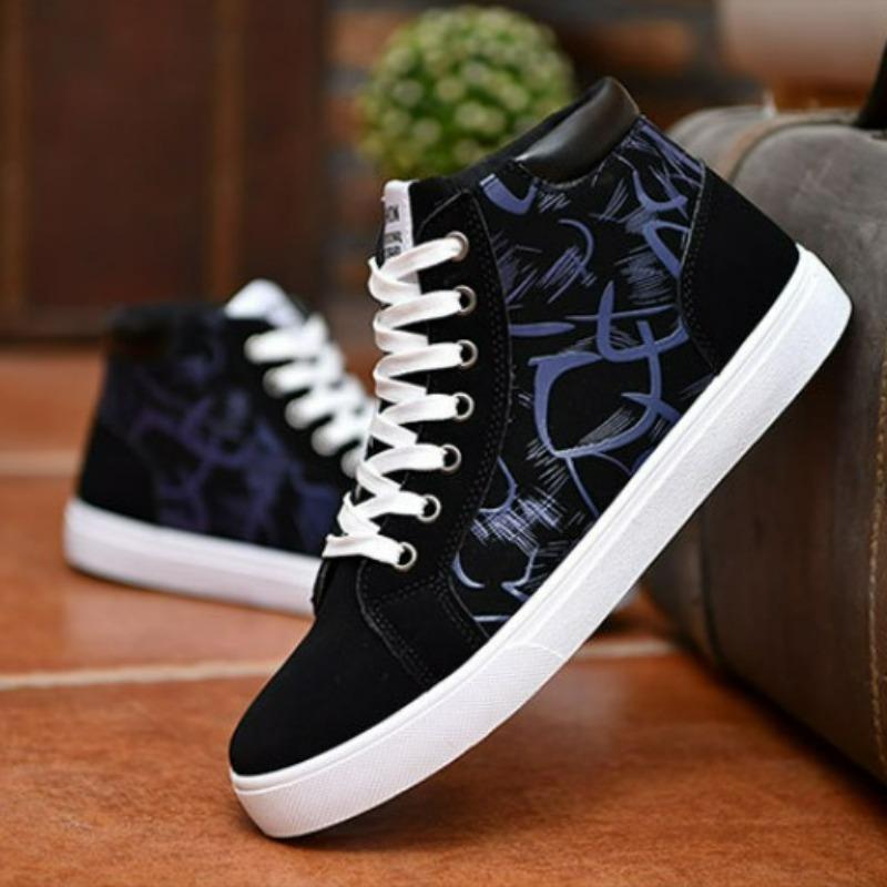 Модные мужские высокие парусиновые туфли, дышащие, крутые уличные туфли, мужские брендовые кроссовки на платформе, повседневные вулканизированные туфли Zapatillas De Deporte
