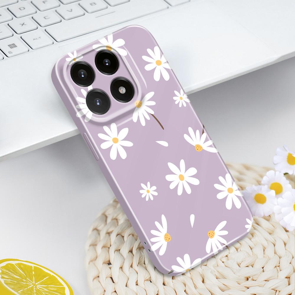 Simple Daisy Phone Case For Xiaomi 15 15T 14 14T Pro Film Hard Cover