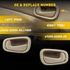 Beige Outside & ide Door Handle For 1998-2002 Toyota Corolla 4 Set Front Rear
