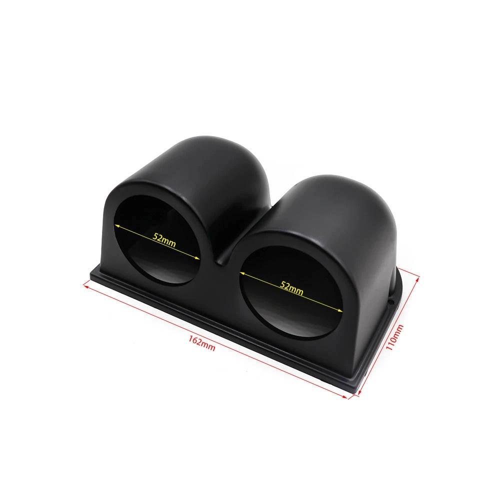 52MM Universal Hole Modified Instrument Meter Rack Car Gauge Holder Dual Hole
