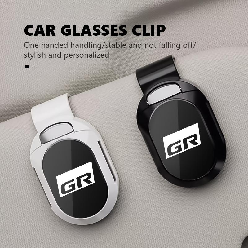 For Toyota Multifunctional card holder Car visor Glasses clip Accessorie GR Yaris Corolla Prius Aqua Vios Mirai Hilux Auris GR