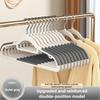 10-20PCS Trend Wide Shoulder No Trace Clothes Hangers Home and Closet Storage Anti-Slip Thickened Plastic Hanger Dry and Wet Use