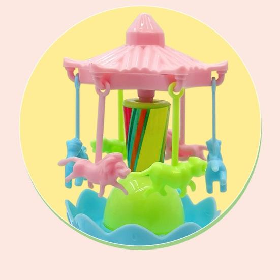 Интерактивная светящаяся карусель Развивает силу рук с помощью ручного джойстика Вращается Светится Игрушка для малышей