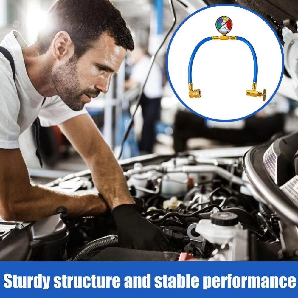 Manometer Refrigerant Recharge Kit Gauges Car Conditioning Kit  Freon Refilling