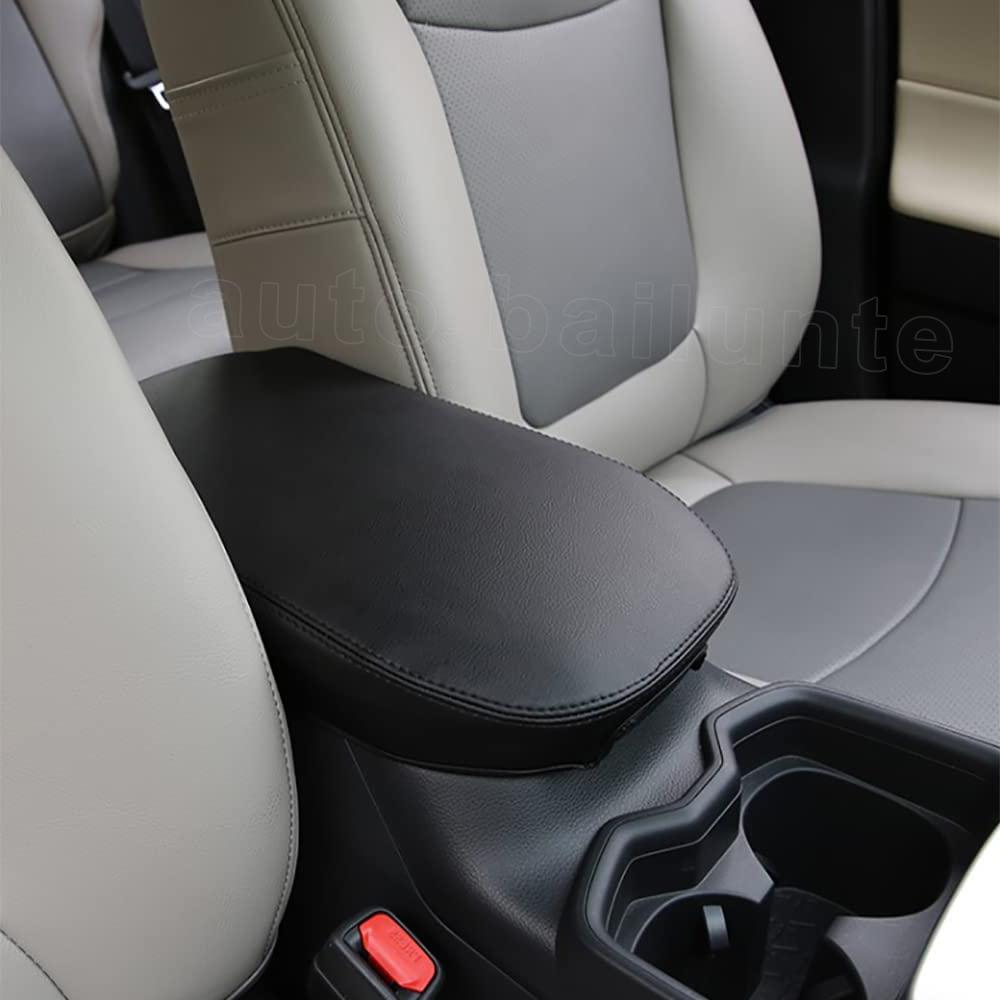 Чехол на подлокотник автомобиля, черный кожаный чехол для центральной консоли, подходит для Toyota RAV4 RAV 4 2022 2023