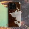 Эстетичный чехол для телефона с текстурой коровьей кожи для iPhone 17 AIR 16 15 14 13 12 11 PRO MAX X XR XS MINI 7 8 PLUS Y2K Мягкое покрытие