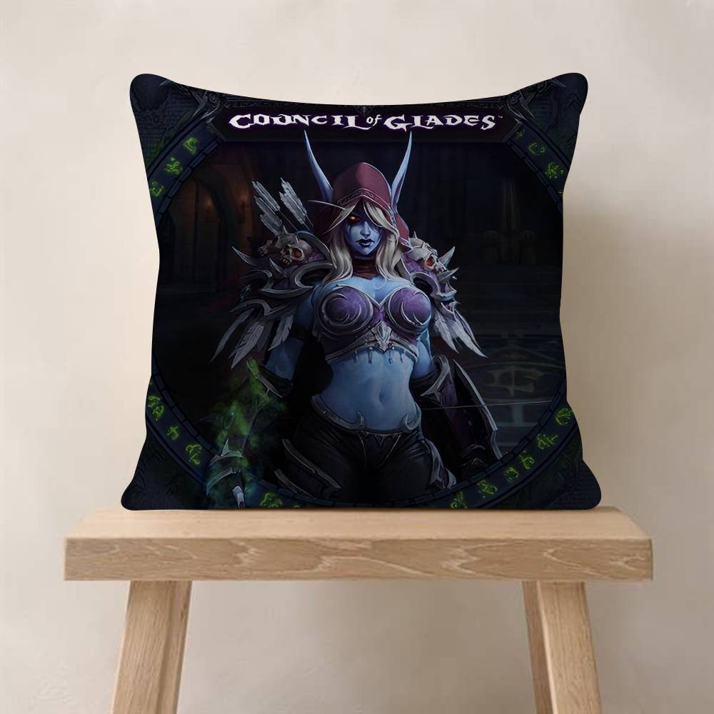 Game Wworld Of WWarcraftS Pillowcase Toon Gift Cushion Cover Bedroom Home Sofa Chair Seat Decor Pillow Case